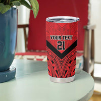 New Caledonia-Tahiti Football Custom Tumbler Cup Together Go Champions LT9 - Polynesian Pride