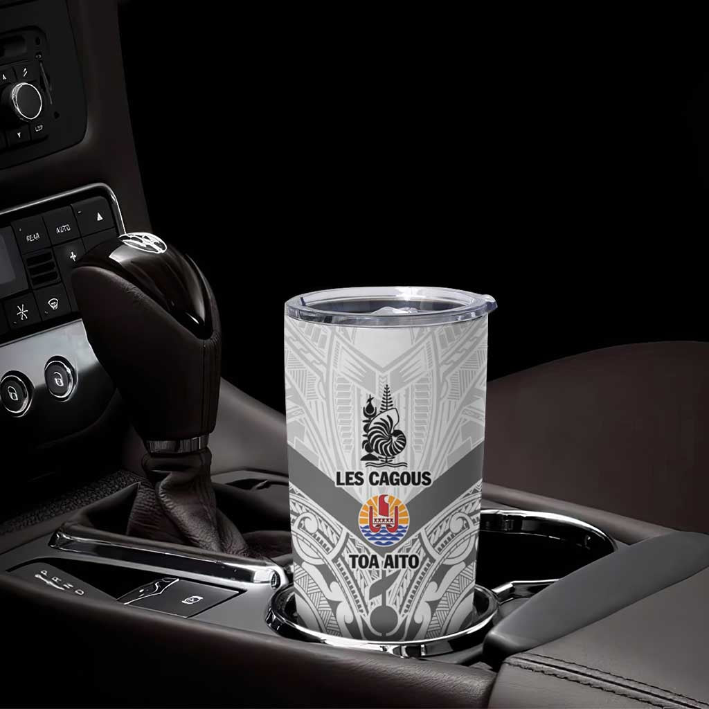 New Caledonia-Tahiti Football Custom Tumbler Cup Together Go Champions LT9 - Polynesian Pride