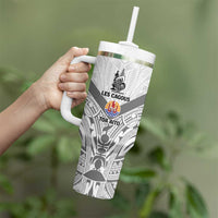 New Caledonia-Tahiti Football Custom Tumbler With Handle Together Go Champions LT9 - Polynesian Pride