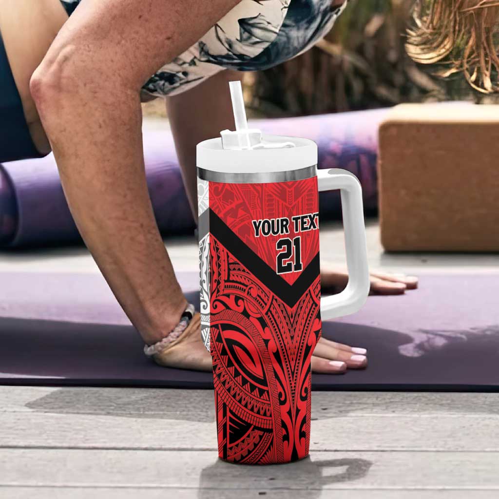 New Caledonia-Tahiti Football Custom Tumbler With Handle Together Go Champions LT9 - Polynesian Pride