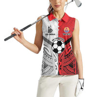 New Caledonia-Tahiti Football Custom Women Sleeveless Polo Shirt Together Go Champions LT9 - Polynesian Pride