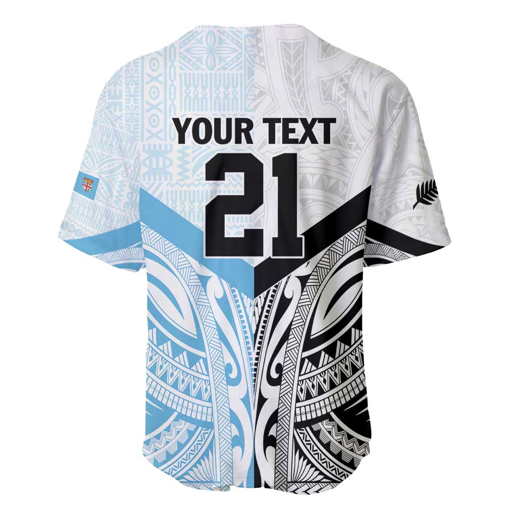 New Zealand-Fiji Football Custom Baseball Jersey Together Go Champions LT9 - Polynesian Pride