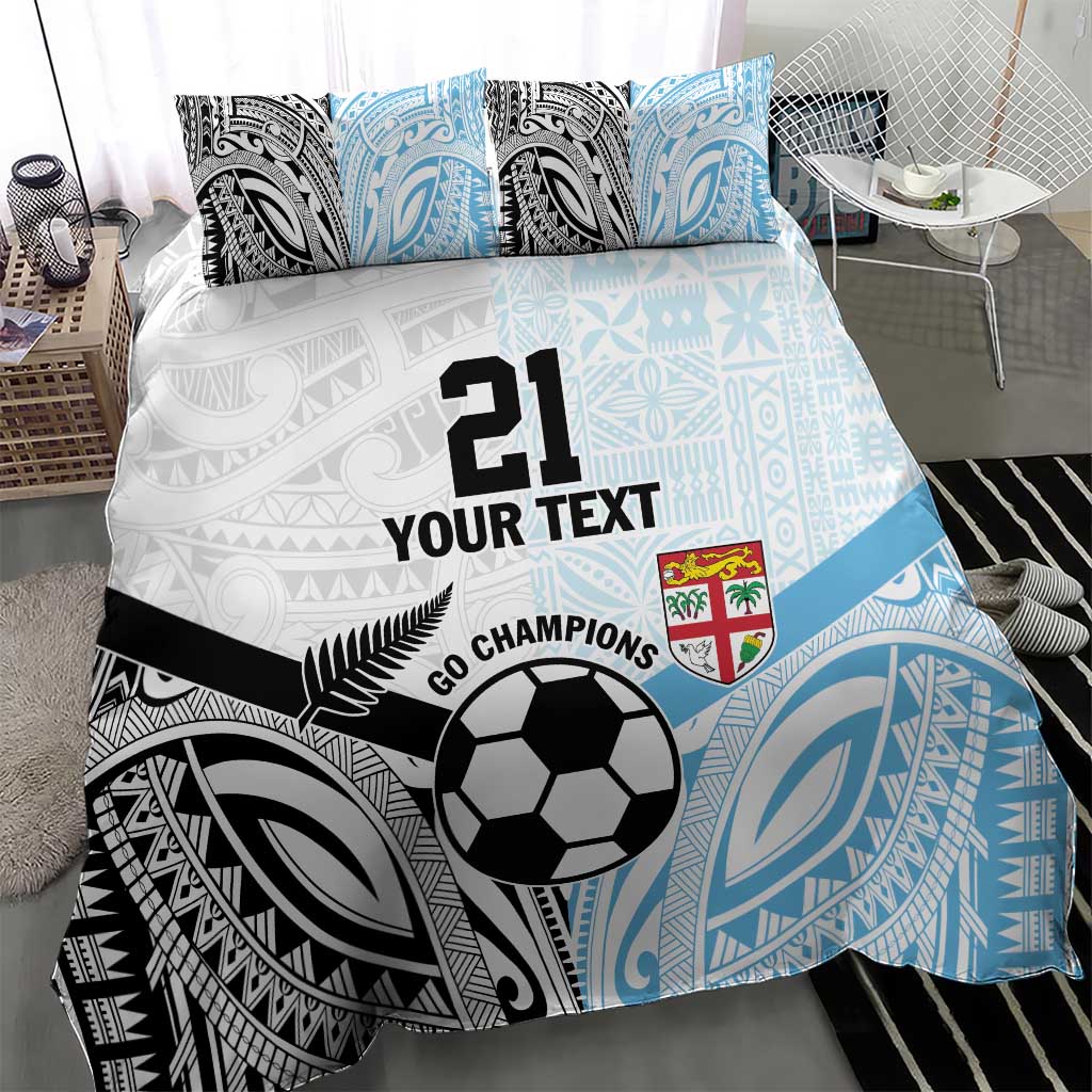 New Zealand-Fiji Football Custom Bedding Set Together Go Champions LT9 - Polynesian Pride