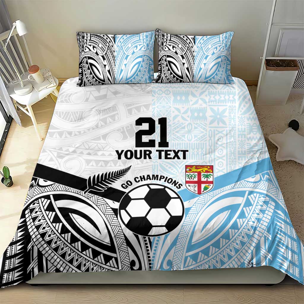 New Zealand-Fiji Football Custom Bedding Set Together Go Champions LT9 - Polynesian Pride