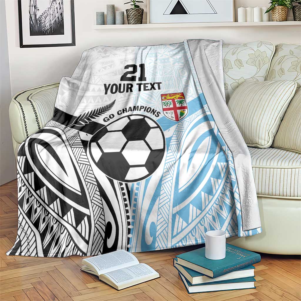 New Zealand-Fiji Football Custom Blanket Together Go Champions LT9 Art - Polynesian Pride