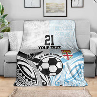 New Zealand-Fiji Football Custom Blanket Together Go Champions LT9 - Polynesian Pride