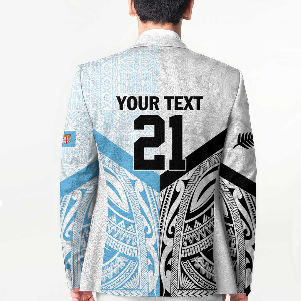 New Zealand-Fiji Football Custom Blazer Together Go Champions LT9 - Polynesian Pride