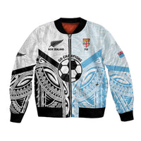 New Zealand-Fiji Football Custom Bomber Jacket Together Go Champions LT9 Unisex Art - Polynesian Pride
