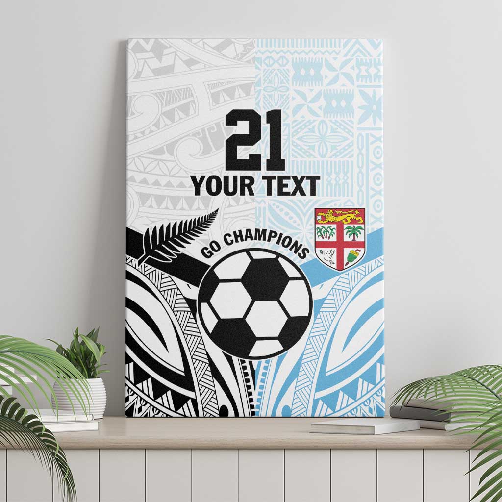 New Zealand-Fiji Football Custom Canvas Wall Art Together Go Champions LT9 - Polynesian Pride