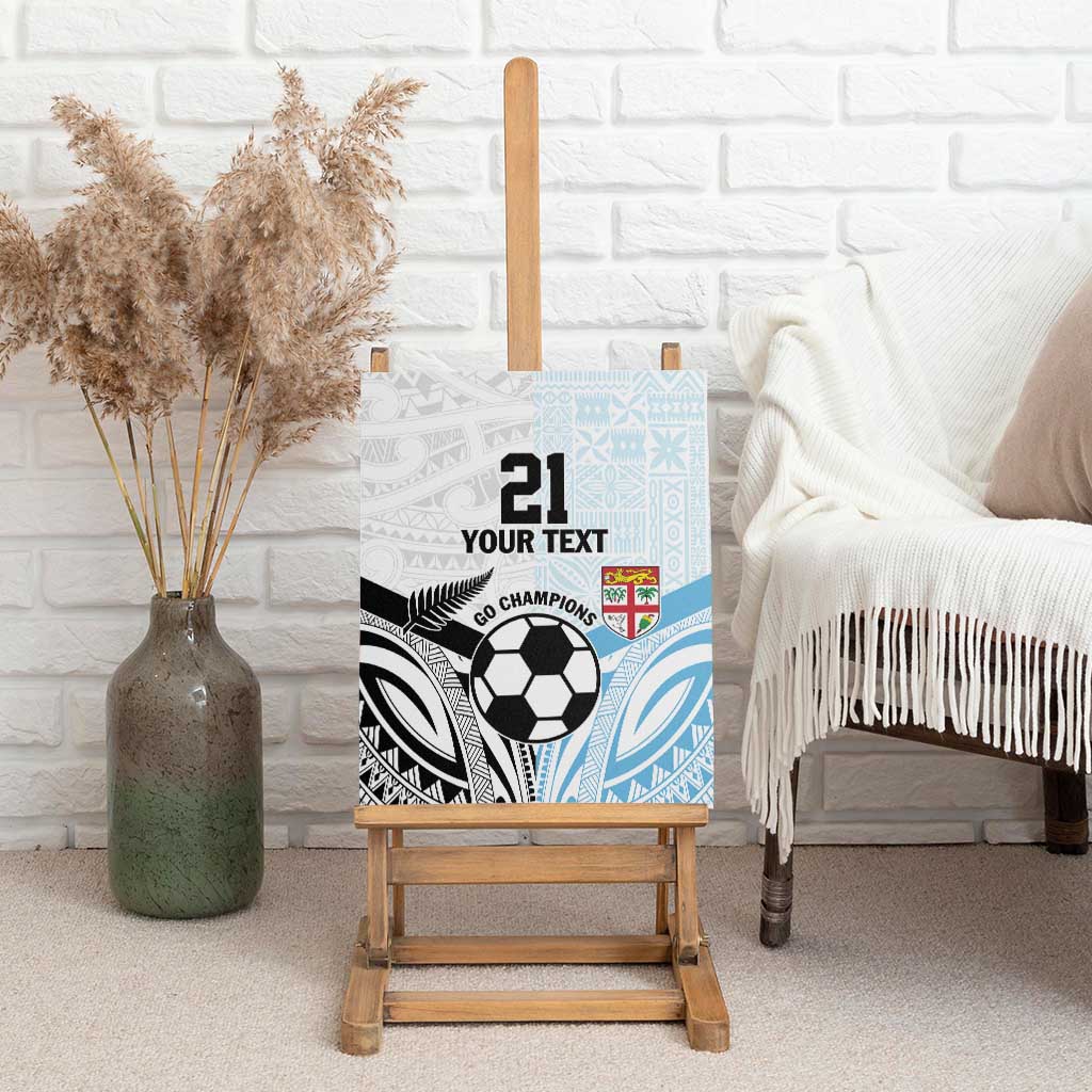 New Zealand-Fiji Football Custom Canvas Wall Art Together Go Champions LT9 - Polynesian Pride