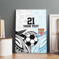 New Zealand-Fiji Football Custom Canvas Wall Art Together Go Champions LT9 - Polynesian Pride