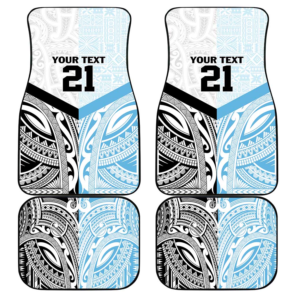 New Zealand-Fiji Football Custom Car Mats Together Go Champions LT9 - Polynesian Pride