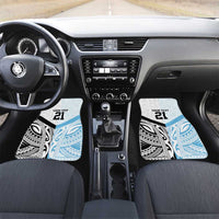 New Zealand-Fiji Football Custom Car Mats Together Go Champions LT9 Set 2pcs - Front Art - Polynesian Pride