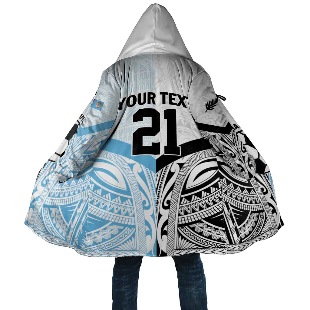 New Zealand-Fiji Football Custom Cloak Together Go Champions LT9 Unisex Art - Polynesian Pride