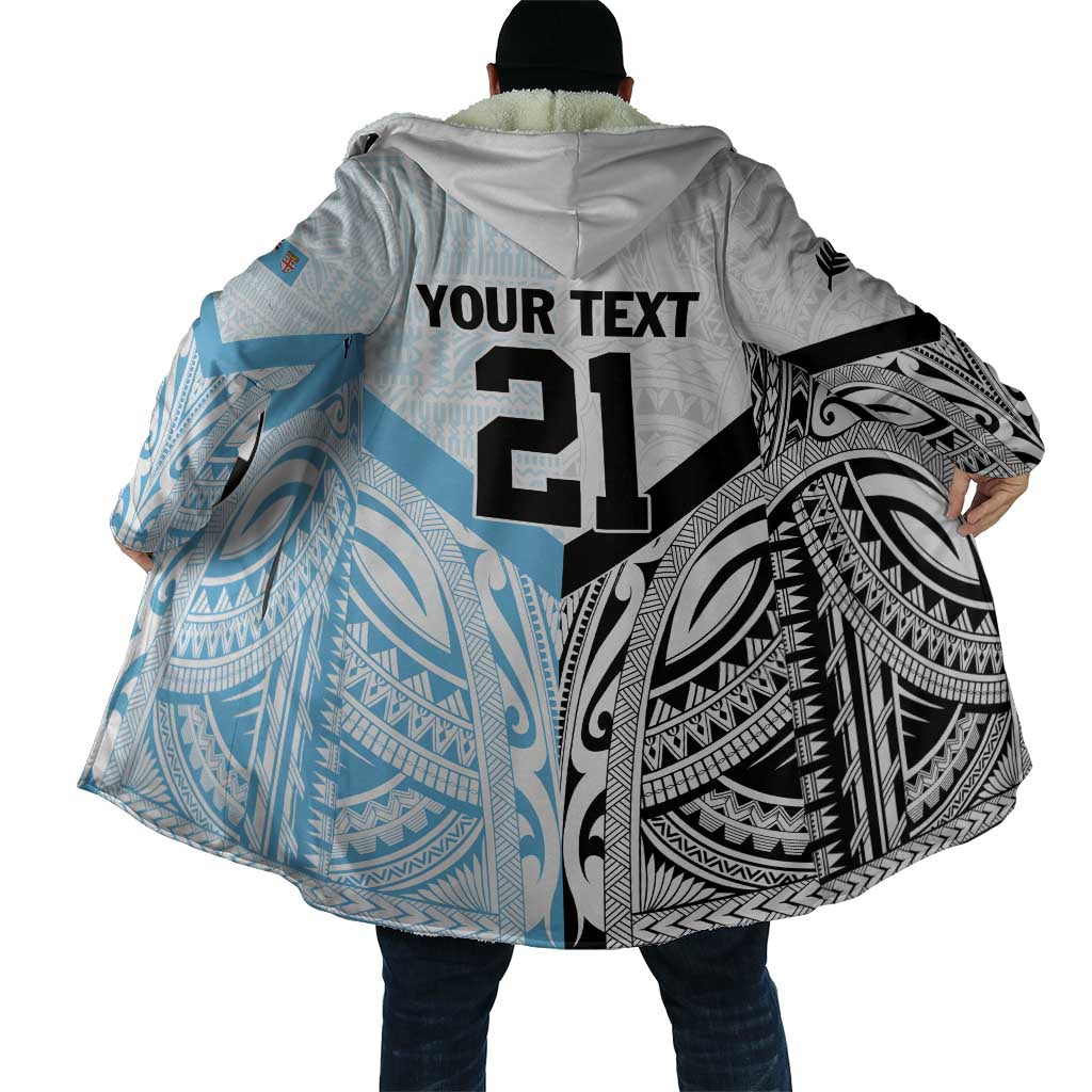 New Zealand-Fiji Football Custom Cloak Together Go Champions LT9 - Polynesian Pride
