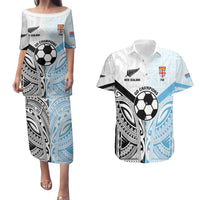 New Zealand-Fiji Football Custom Couples Matching Puletasi and Hawaiian Shirt Together Go Champions LT9 Art - Polynesian Pride