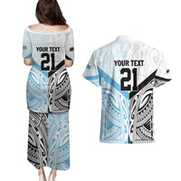New Zealand-Fiji Football Custom Couples Matching Puletasi and Hawaiian Shirt Together Go Champions LT9 - Polynesian Pride