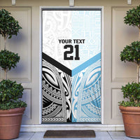 New Zealand-Fiji Football Custom Door Cover Together Go Champions LT9 Art - Polynesian Pride