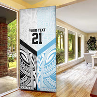 New Zealand-Fiji Football Custom Door Cover Together Go Champions LT9 - Polynesian Pride