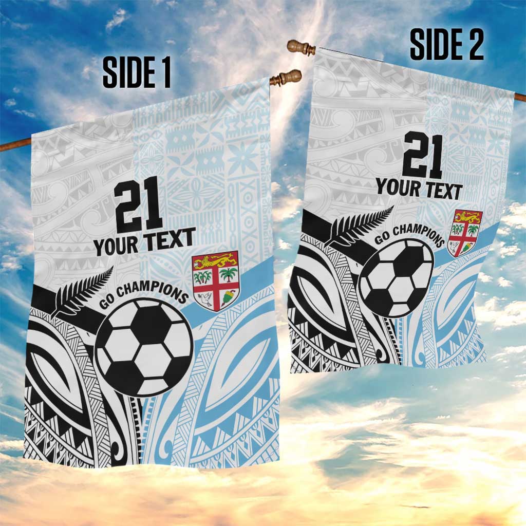 New Zealand-Fiji Football Custom Garden Flag Together Go Champions LT9 - Polynesian Pride
