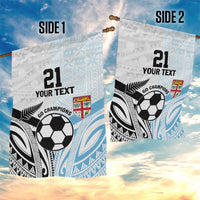 New Zealand-Fiji Football Custom Garden Flag Together Go Champions LT9 - Polynesian Pride