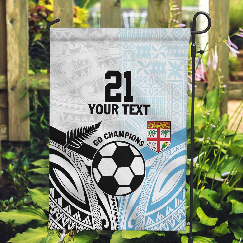 New Zealand-Fiji Football Custom Garden Flag Together Go Champions LT9 Garden Flag Art - Polynesian Pride