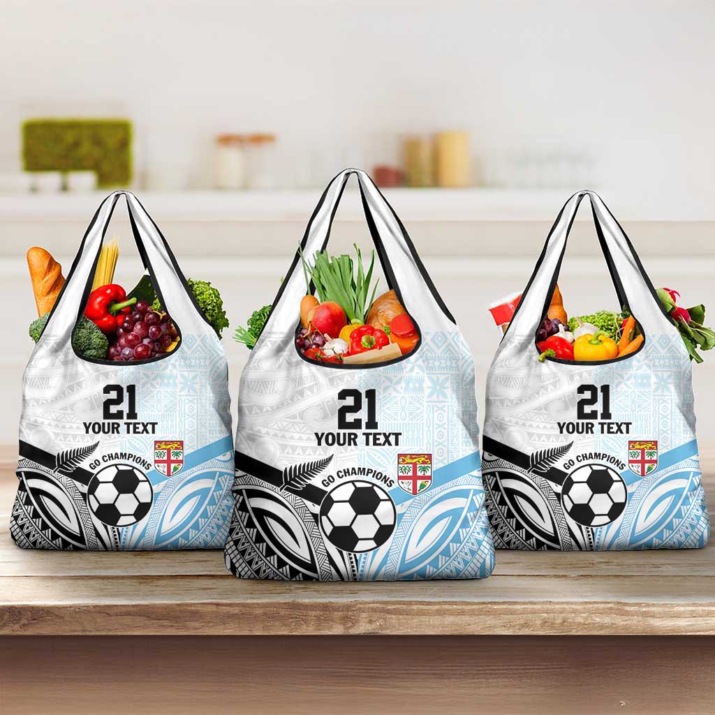 New Zealand-Fiji Football Custom Grocery Bag Together Go Champions LT9 3-pack One Size Art - Polynesian Pride
