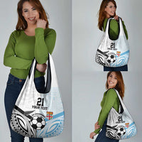 New Zealand-Fiji Football Custom Grocery Bag Together Go Champions LT9 - Polynesian Pride