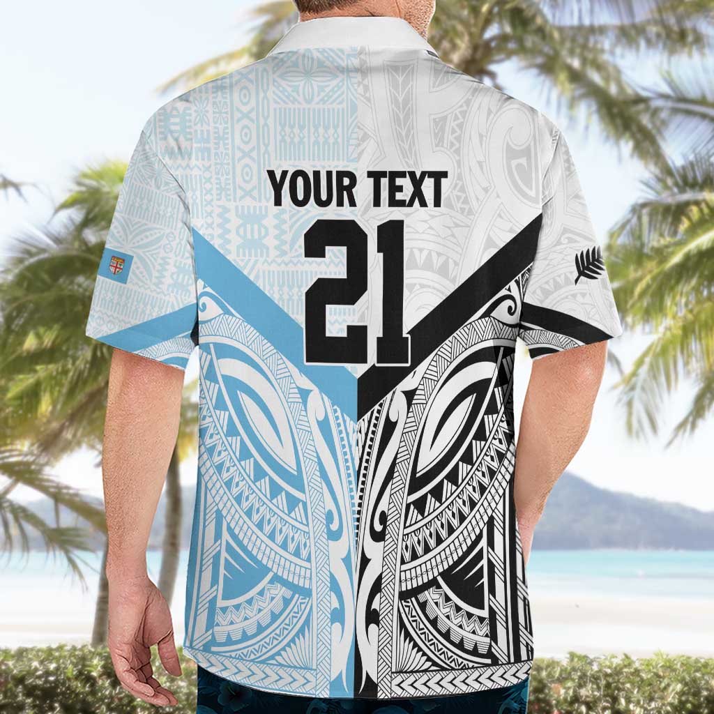 New Zealand-Fiji Football Custom Hawaiian Shirt Together Go Champions LT9 - Polynesian Pride