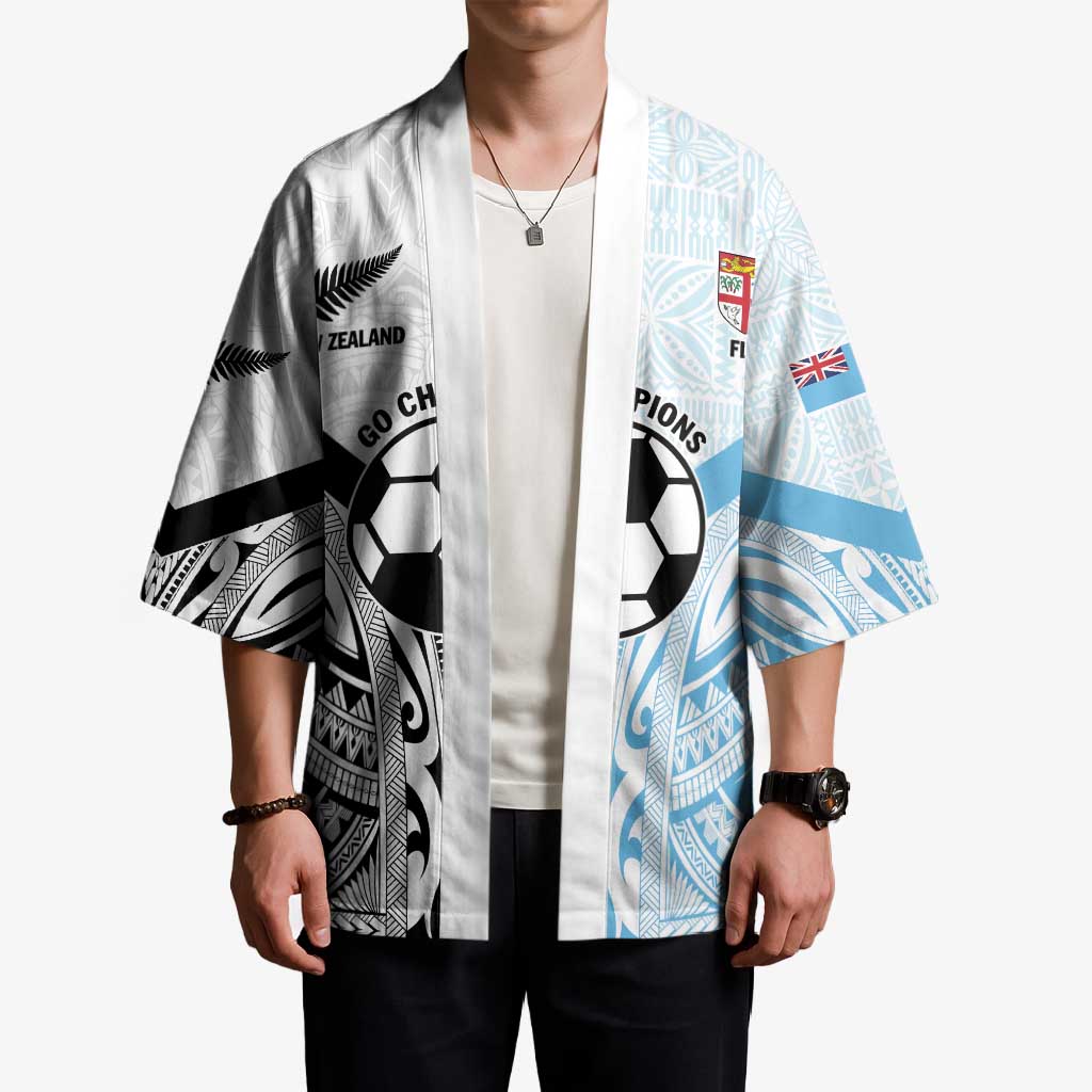 New Zealand-Fiji Football Custom Kimono Together Go Champions LT9 - Polynesian Pride