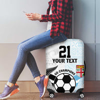 New Zealand-Fiji Football Custom Luggage Cover Together Go Champions