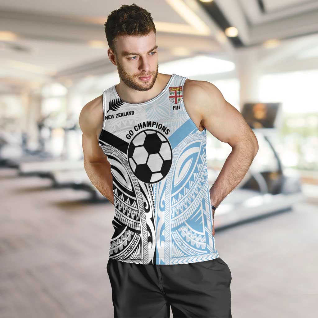 New Zealand-Fiji Football Custom Men Tank Top Together Go Champions