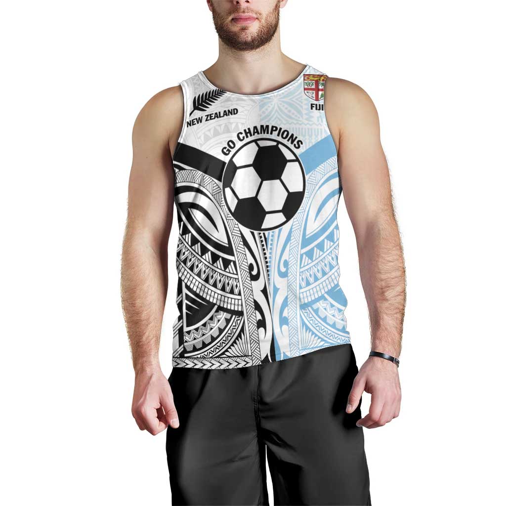 New Zealand-Fiji Football Custom Men Tank Top Together Go Champions LT9 - Polynesian Pride