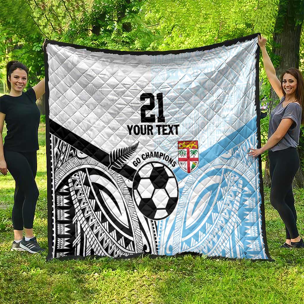 New Zealand-Fiji Football Custom Quilt Together Go Champions LT9 - Polynesian Pride