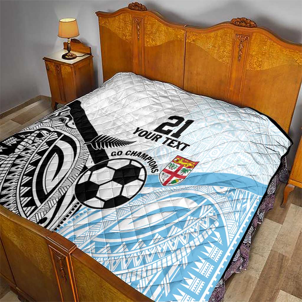 New Zealand-Fiji Football Custom Quilt Together Go Champions LT9 - Polynesian Pride