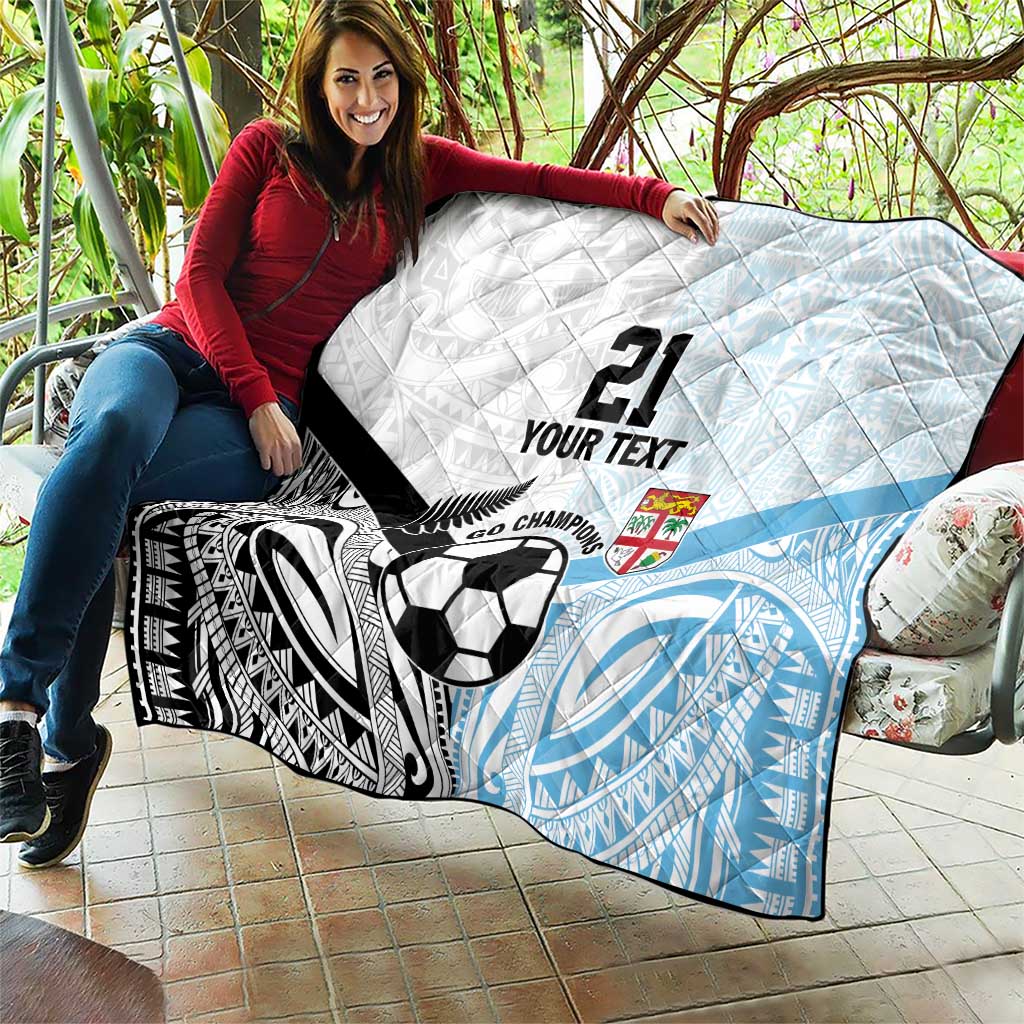 New Zealand-Fiji Football Custom Quilt Together Go Champions LT9 - Polynesian Pride