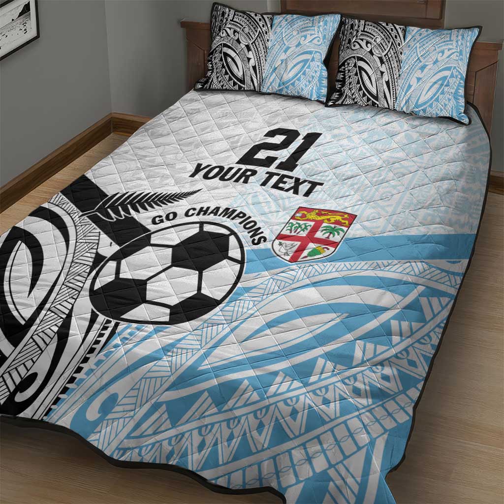 New Zealand-Fiji Football Custom Quilt Bed Set Together Go Champions LT9 - Polynesian Pride