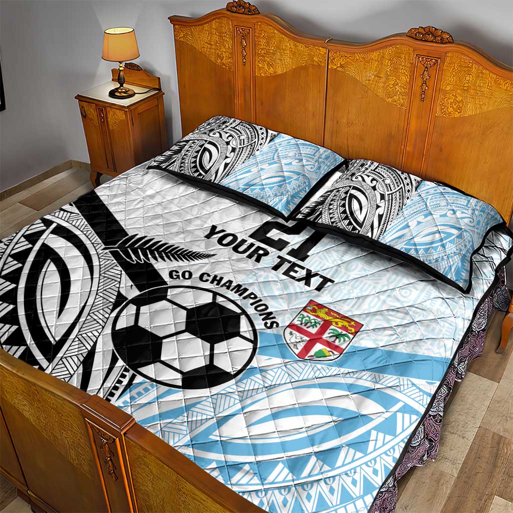 New Zealand-Fiji Football Custom Quilt Bed Set Together Go Champions LT9 - Polynesian Pride