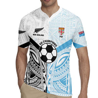 New Zealand-Fiji Football Custom Rugby Jersey Together Go Champions LT9 - Polynesian Pride