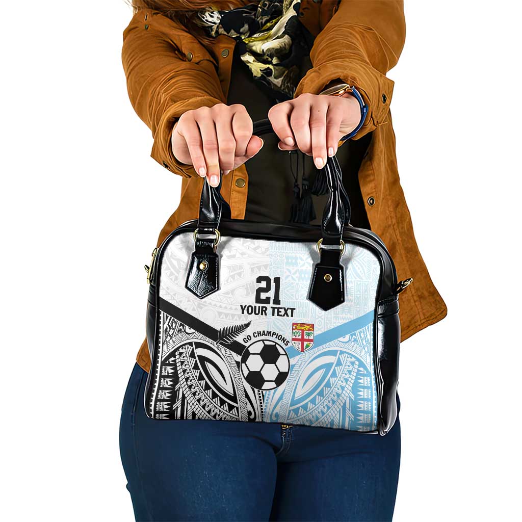 New Zealand-Fiji Football Custom Shoulder Handbag Together Go Champions