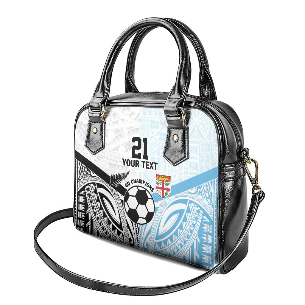 New Zealand-Fiji Football Custom Shoulder Handbag Together Go Champions LT9 - Polynesian Pride