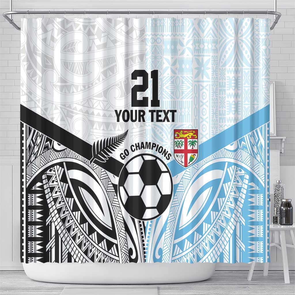 New Zealand-Fiji Football Custom Shower Curtain Together Go Champions LT9 - Polynesian Pride