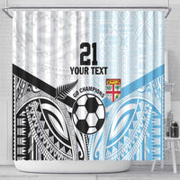 New Zealand-Fiji Football Custom Shower Curtain Together Go Champions LT9 - Polynesian Pride
