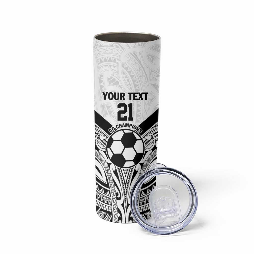 New Zealand-Fiji Football Custom Skinny Tumbler Together Go Champions LT9 - Polynesian Pride