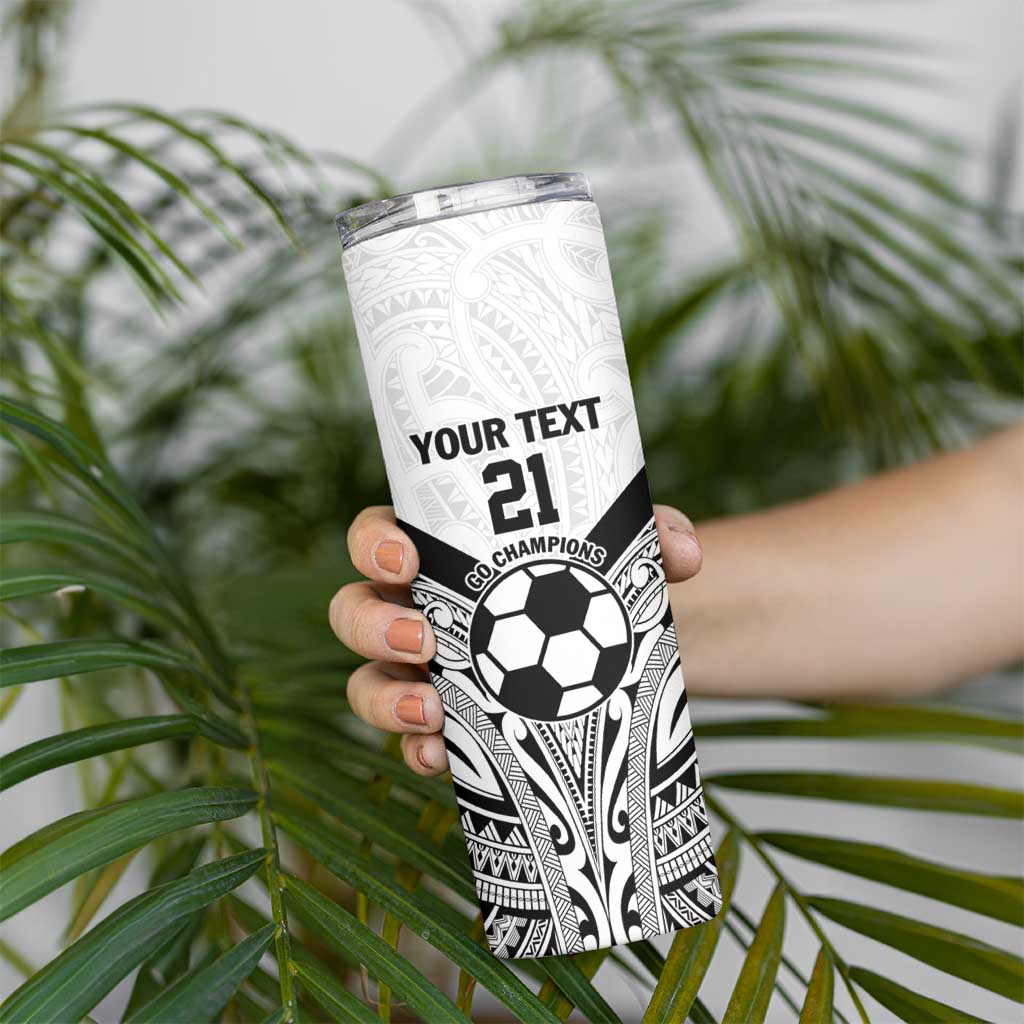 New Zealand-Fiji Football Custom Skinny Tumbler Together Go Champions LT9 - Polynesian Pride