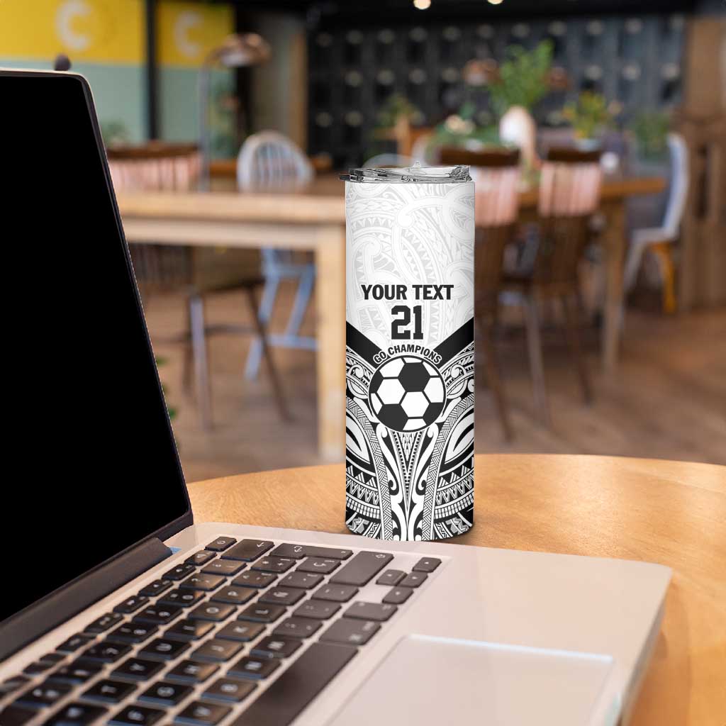 New Zealand-Fiji Football Custom Skinny Tumbler Together Go Champions LT9 - Polynesian Pride