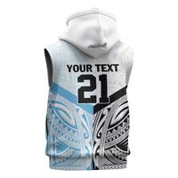 New Zealand-Fiji Football Custom Sleeveless Hoodie Together Go Champions LT9 - Polynesian Pride