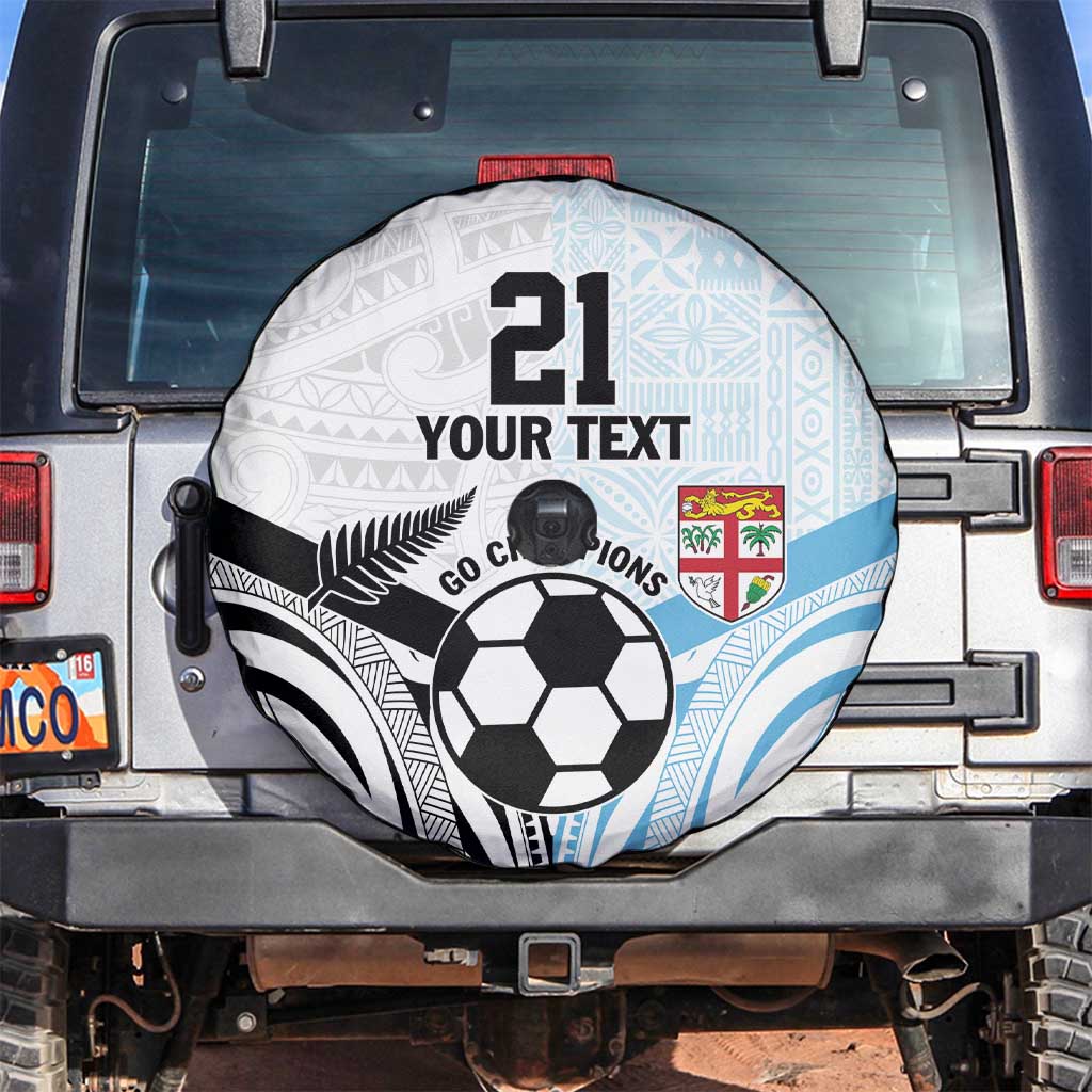 New Zealand-Fiji Football Custom Spare Tire Cover Together Go Champions LT9 Art - Polynesian Pride