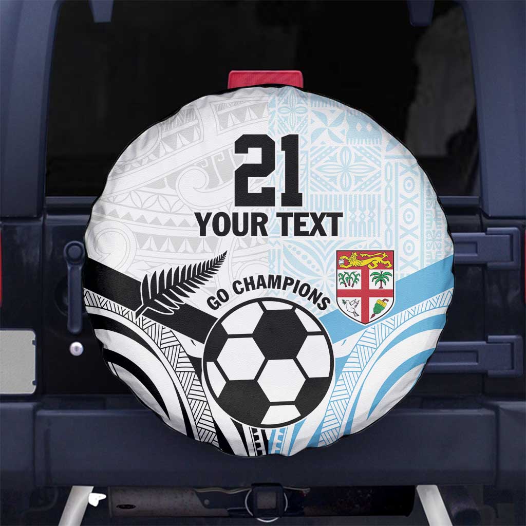 New Zealand-Fiji Football Custom Spare Tire Cover Together Go Champions LT9 No hole Art - Polynesian Pride