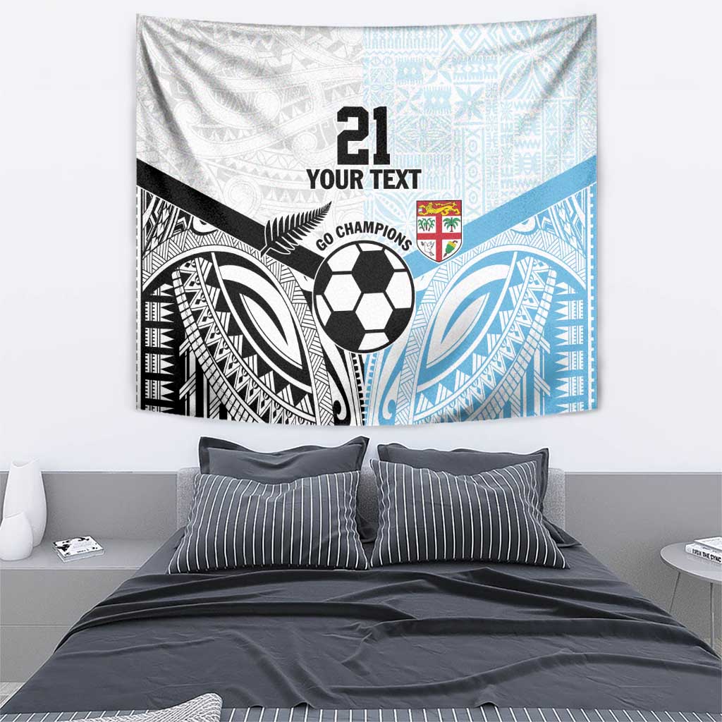 New Zealand-Fiji Football Custom Tapestry Together Go Champions LT9 - Polynesian Pride